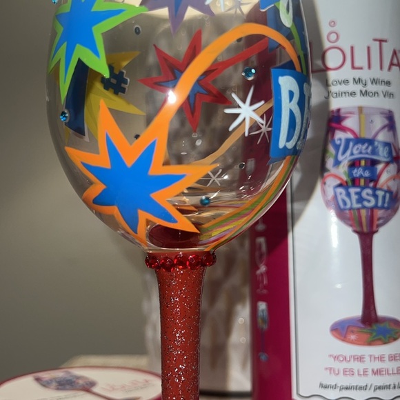 Lolita “YOU’RE THE BEST” wineglass - Picture 7 of 8